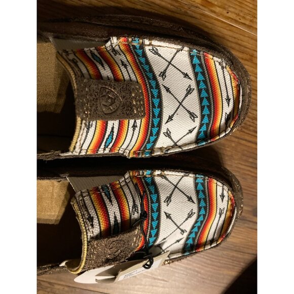 Ariat Cruiser Boat Shoe Aztec Arrow Rose Gold Western Size 9 B - Brand New - Picture 4 of 6